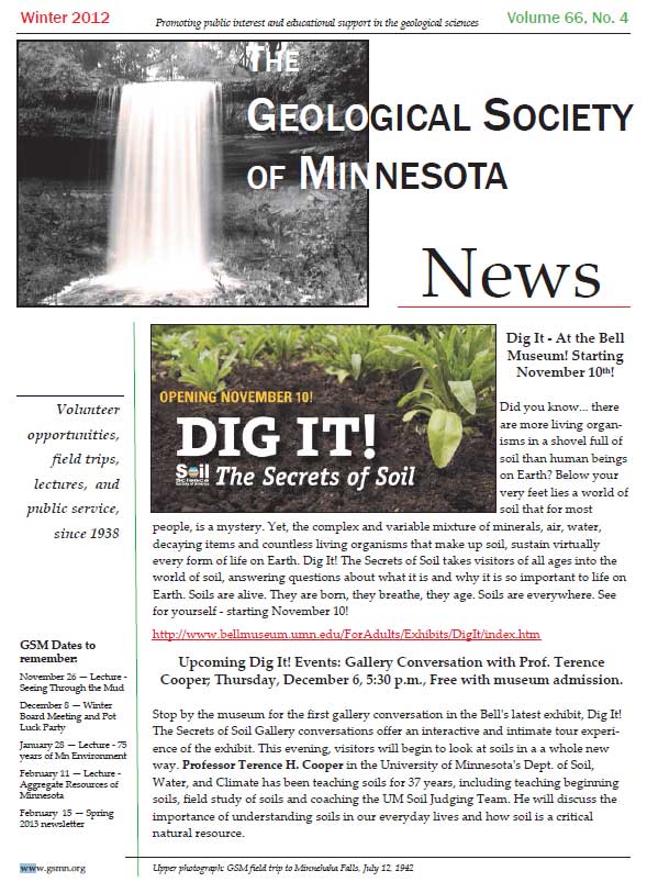 Winter 2012 Newsletter